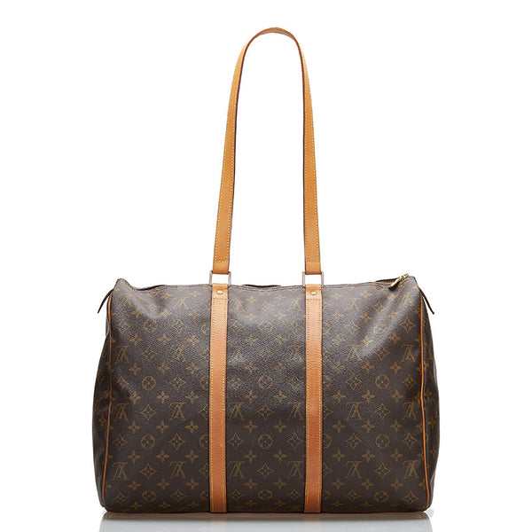 ルイ ヴィトン モノグラム フラネリー 45 トートバッグ M51115 ブラウン PVC レザー レディース LOUIS VUITTON 【中古】