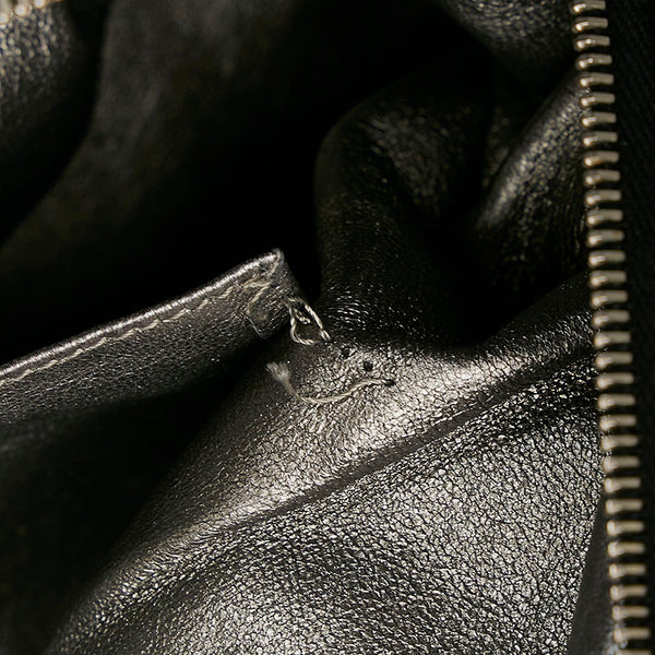 シャネル ココマーク ハンドバッグ ボストンバッグ ブラック レザー レディース CHANEL 【中古】