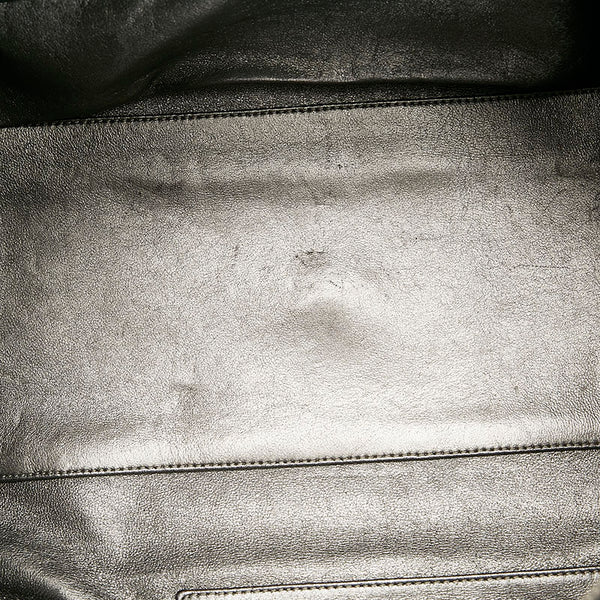 シャネル ココマーク ハンドバッグ ボストンバッグ ブラック レザー レディース CHANEL 【中古】