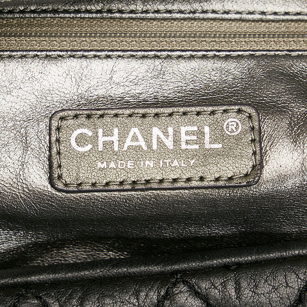 シャネル ココマーク ハンドバッグ ボストンバッグ ブラック レザー レディース CHANEL 【中古】