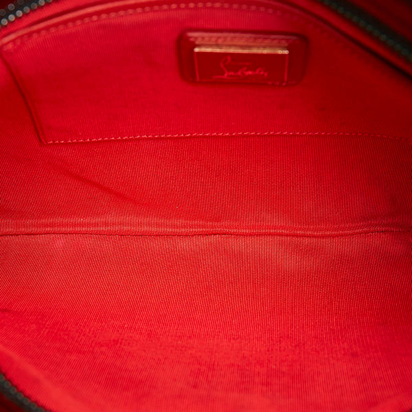 クリスチャンルブタン スタッズ ショルダーバッグ クラッチバッグ 2WAY ブラック パテントレザー レディース Christian Louboutin 【中古】