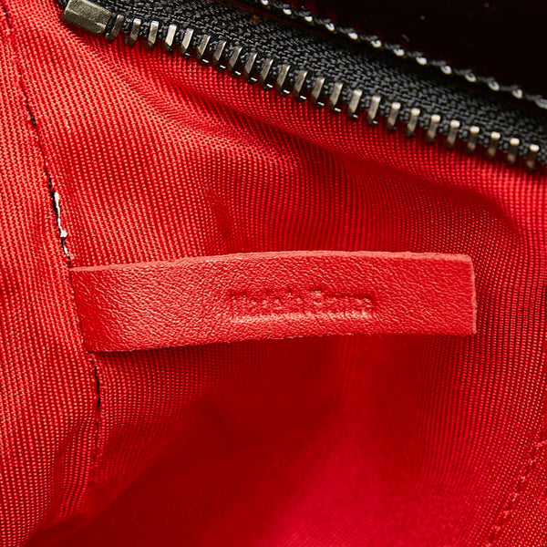 クリスチャンルブタン スタッズ ショルダーバッグ クラッチバッグ 2WAY ブラック パテントレザー レディース Christian Louboutin 【中古】