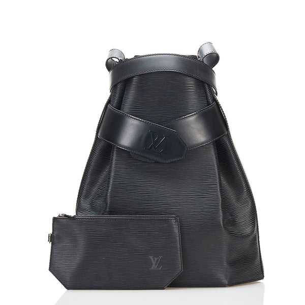 ルイ ヴィトン エピ サックデポールGM ショルダーバッグ M80155 ノワール ブラック レザー レディース LOUIS VUITTON 【中古】