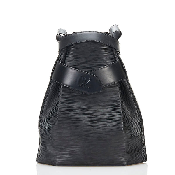 ルイ ヴィトン エピ サックデポールGM ショルダーバッグ M80155 ノワール ブラック レザー レディース LOUIS VUITTON 【中古】