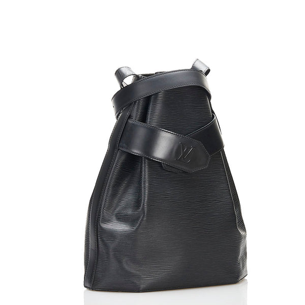ルイ ヴィトン エピ サックデポールGM ショルダーバッグ M80155 ノワール ブラック レザー レディース LOUIS VUITTON 【中古】
