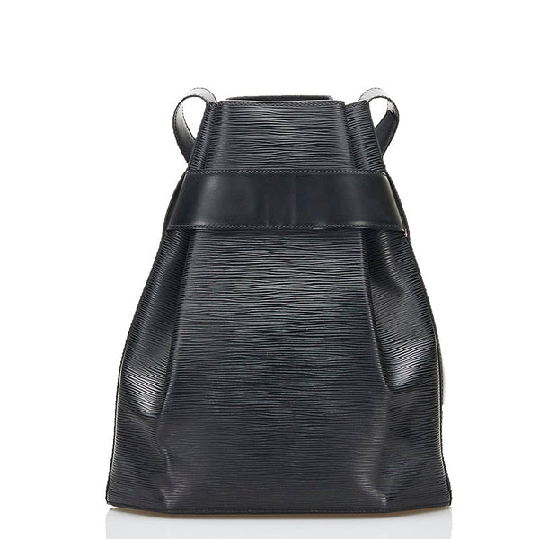 ルイ ヴィトン エピ サックデポールGM ショルダーバッグ M80155 ノワール ブラック レザー レディース LOUIS VUITTON 【中古】