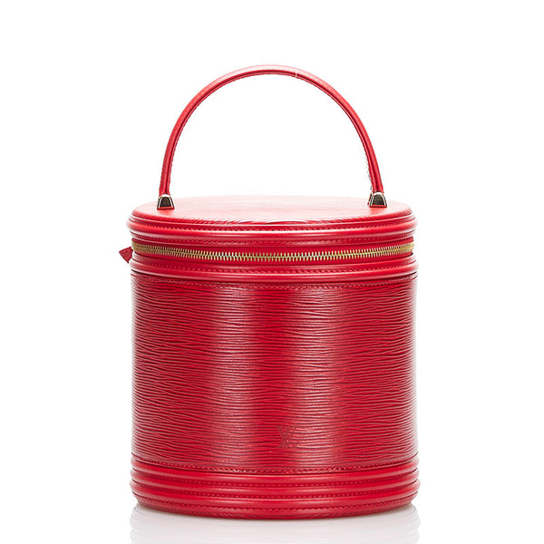 ルイ ヴィトン エピ カンヌ ハンドバッグ バニティバッグ M48037 カスティリアンレッド レザー レディース LOUIS VUITTON 【中古】