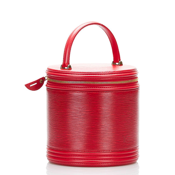 ルイ ヴィトン エピ カンヌ ハンドバッグ バニティバッグ M48037 カスティリアンレッド レザー レディース LOUIS VUITTON 【中古】