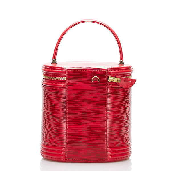 ルイ ヴィトン エピ カンヌ ハンドバッグ バニティバッグ M48037 カスティリアンレッド レザー レディース LOUIS VUITTON 【中古】