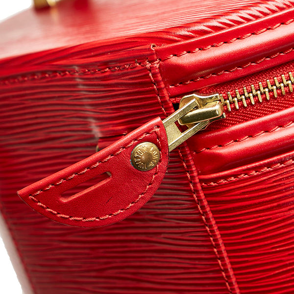 ルイ ヴィトン エピ カンヌ ハンドバッグ バニティバッグ M48037 カスティリアンレッド レザー レディース LOUIS VUITTON 【中古】