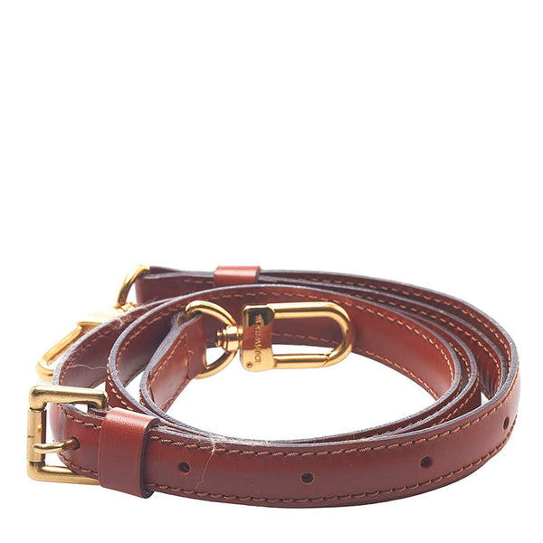 ルイ ヴィトン ショルダーストラップ ブラウン レザー レディース LOUIS VUITTON 【中古】