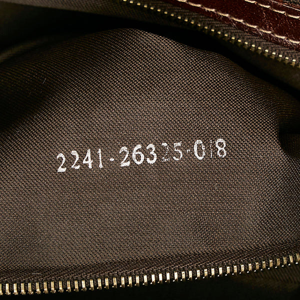 フェンディ ズッキーノ マンマバケット ワンショルダーバッグ ハンドバッグ ブラウン エナメル レディース FENDI 【中古】
