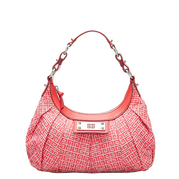 ジバンシー ショルダーバッグ レッド キャンバス レザー レディース Givenchy 【中古】