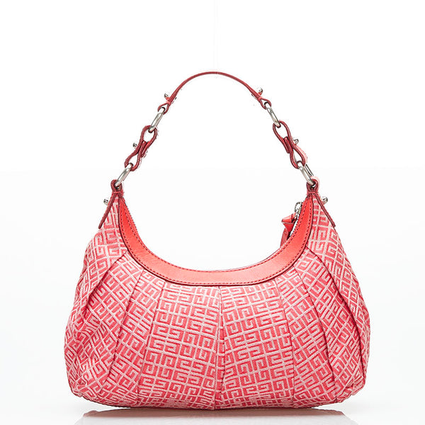 ジバンシー ショルダーバッグ レッド キャンバス レザー レディース Givenchy 【中古】
