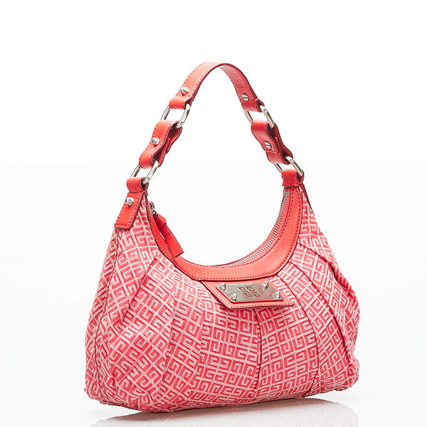 ジバンシー ショルダーバッグ レッド キャンバス レザー レディース Givenchy 【中古】