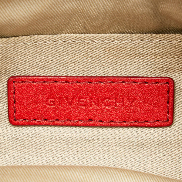 ジバンシー ショルダーバッグ レッド キャンバス レザー レディース Givenchy 【中古】