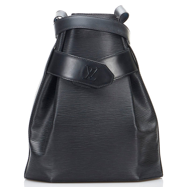 ルイ ヴィトン エピ サックデポールGM ショルダーバッグ M80155 ノワール ブラック レザー レディース LOUIS VUITTON 【中古】