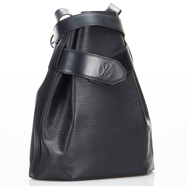ルイ ヴィトン エピ サックデポールGM ショルダーバッグ M80155 ノワール ブラック レザー レディース LOUIS VUITTON 【中古】