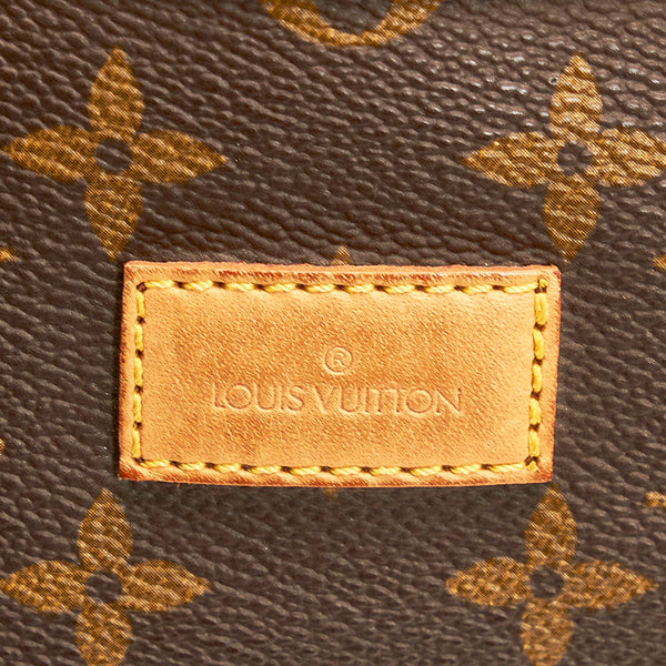 ルイ ヴィトン モノグラム ソミュール35 斜め掛け ショルダーバッグ M42254 ブラウン PVC レザー レディース LOUIS VUITTON 【中古】