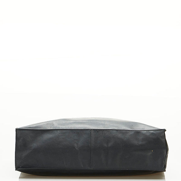 シャネル ココマーク チェーン トートバッグ ブラック ゴールド レザー レディース CHANEL 【中古】