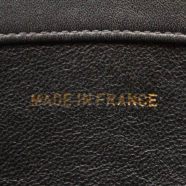 シャネル ココマーク チェーン トートバッグ ブラック ゴールド レザー レディース CHANEL 【中古】