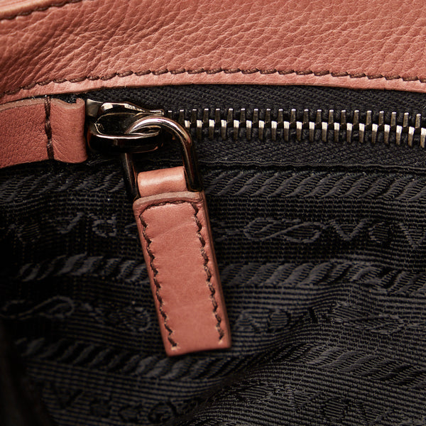 プラダ シルバー金具 ハンドバッグ ワンショルダーバッグ ピンク レザー レディース PRADA 【中古】
