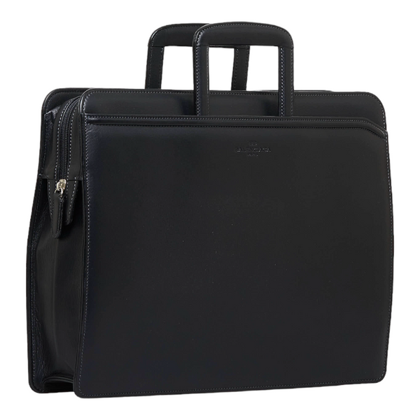 バレンシアガ BB ビジネスバッグ ブリーフケース 書類バッグ 7180601 ブラック レザー レディース BALENCIAGA 【中古】