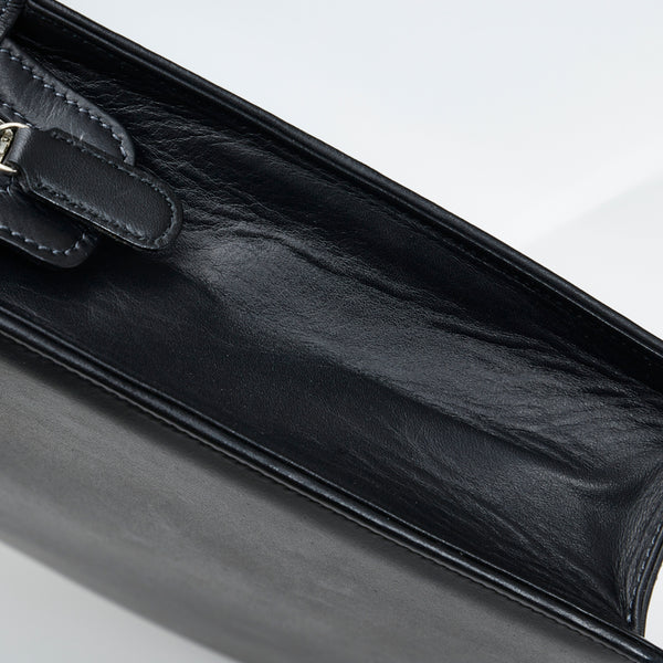 バレンシアガ BB ビジネスバッグ ブリーフケース 書類バッグ 7180601 ブラック レザー レディース BALENCIAGA 【中古】