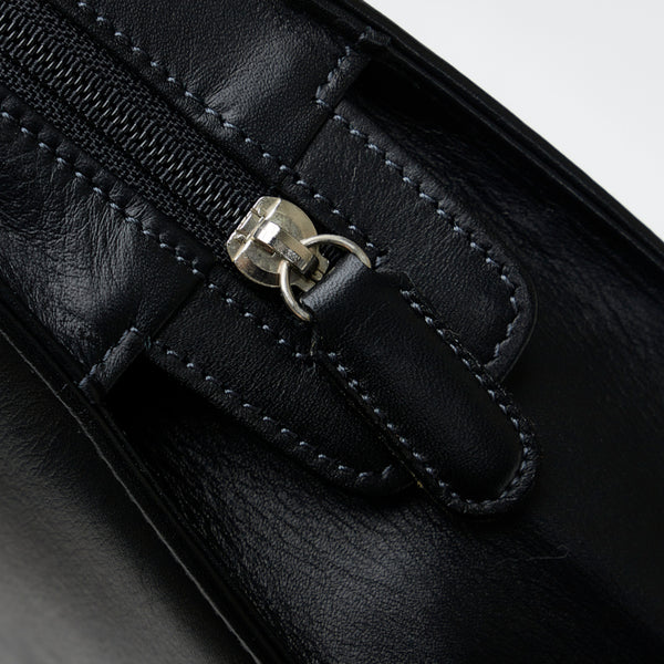 バレンシアガ BB ビジネスバッグ ブリーフケース 書類バッグ 7180601 ブラック レザー レディース BALENCIAGA 【中古】