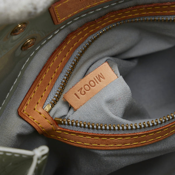 ルイ ヴィトン モノグラム ヴェルニ リードPM ハンドバッグ M91145 グリ シルバー パテントレザー レディース LOUIS VUITTON 【中古】