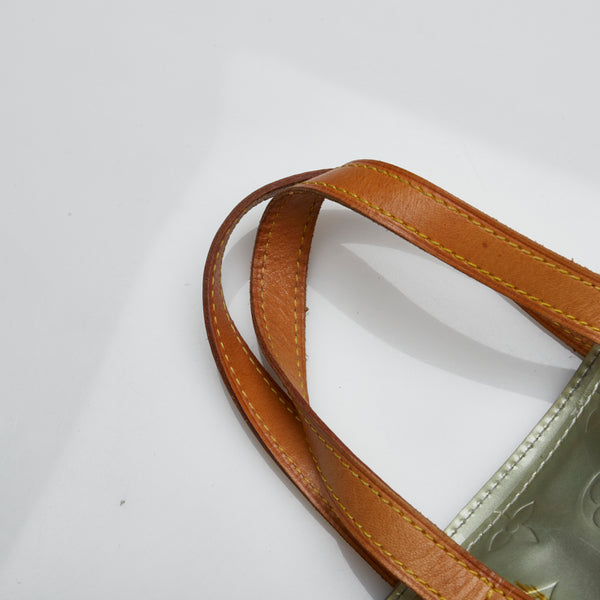 ルイ ヴィトン モノグラム ヴェルニ リードPM ハンドバッグ M91145 グリ シルバー パテントレザー レディース LOUIS VUITTON 【中古】