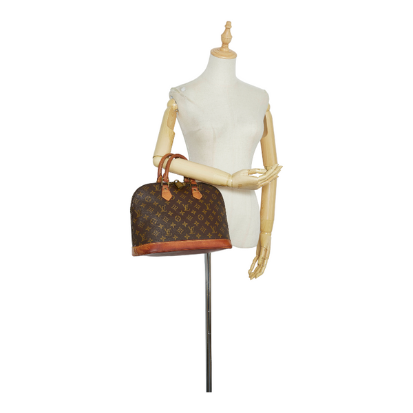 ルイ ヴィトン モノグラム アルマPM ハンドバッグ M51130 ブラウン PVC レザー レディース LOUIS VUITTON 【中古】