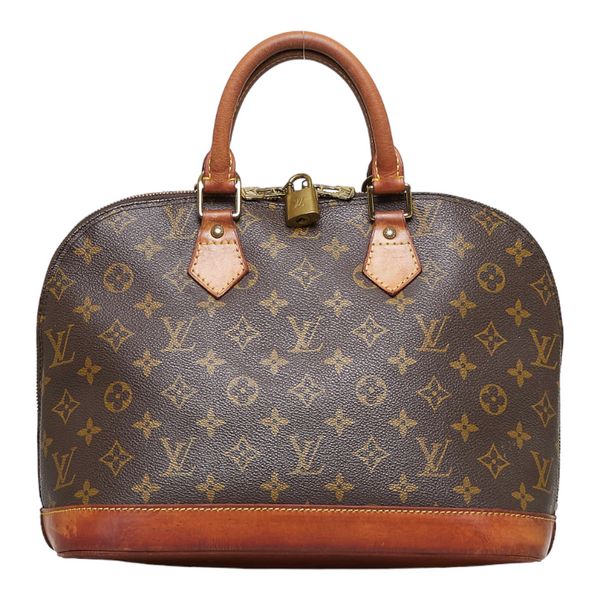 ルイ ヴィトン モノグラム アルマPM ハンドバッグ M51130 ブラウン PVC レザー レディース LOUIS VUITTON 【中古】