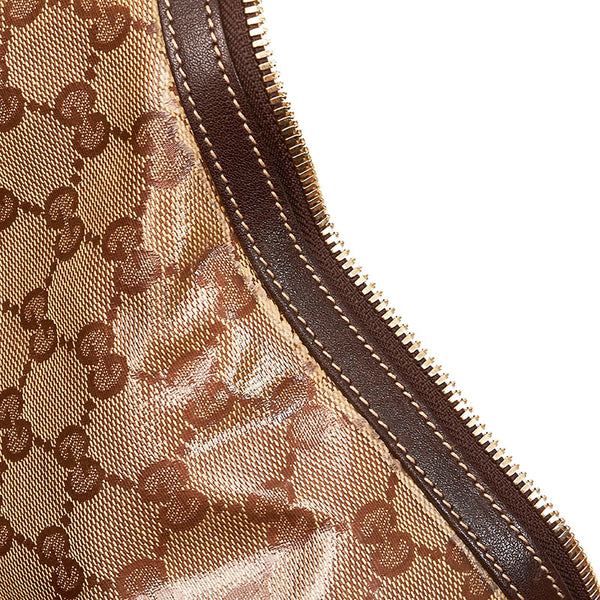 グッチ GGクリスタル ワンショルダー 181492 ブラウン PVC レザー レディース GUCCI 【中古】