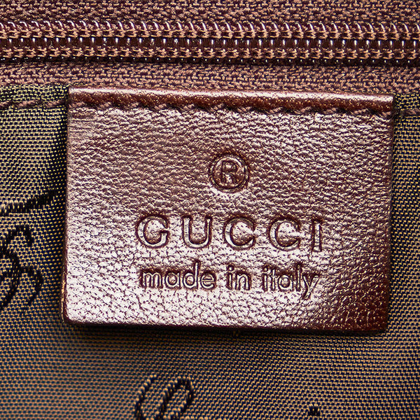 グッチ GGクリスタル ワンショルダー 181492 ブラウン PVC レザー レディース GUCCI 【中古】