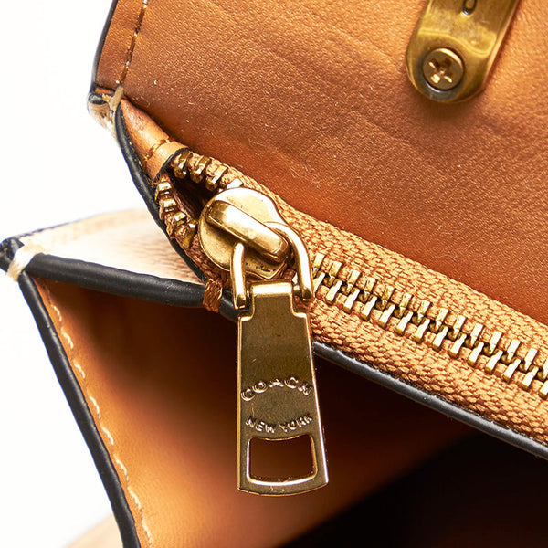 コーチ アリー 斜め掛け ショルダーバッグ 3928 ベージュ レザー レディース COACH 【中古】