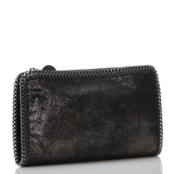 ステラマッカートニー ファラベラ クラッチバッグ ブラック シルバー 合成皮革 レディース Stella McCartney 【中古】