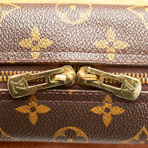 ルイ ヴィトン モノグラム ドーヴィル ハンドバッグ M47270 ブラウン PVC レザー レディース LOUIS VUITTON 【中古】