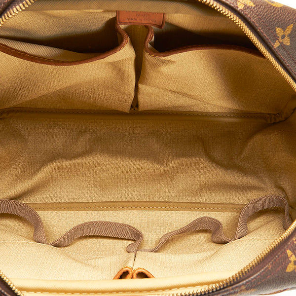 ルイ ヴィトン モノグラム ドーヴィル ハンドバッグ M47270 ブラウン PVC レザー レディース LOUIS VUITTON 【中古】
