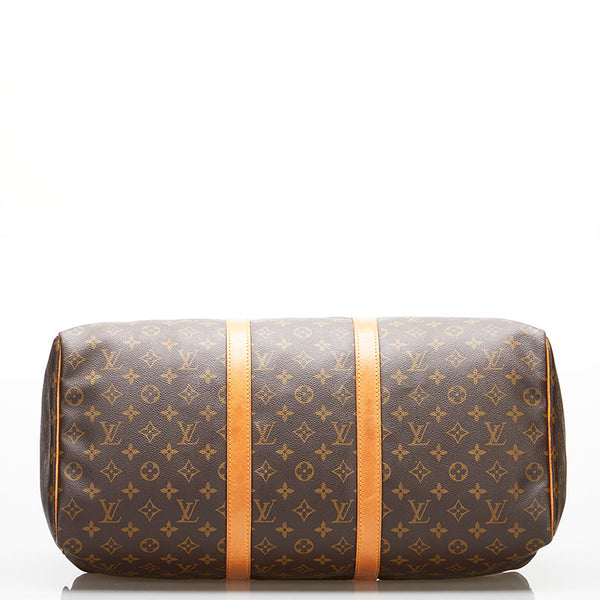 ルイ ヴィトン モノグラム キーポル50 ボストンバッグ トラベルバッグ M41426 ブラウン PVC レザー レディース LOUIS VUITTON 【中古】