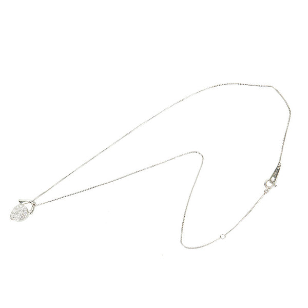 Pt900 プラチナ Pt850 プラチナ ダイヤ0.51ct ネックレス レディース 【中古】