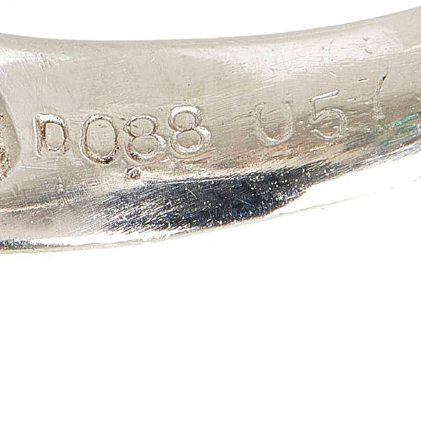 Pt900 プラチナ エメラルド0.57ct ダイヤ0.88ct リング 指輪 レディース 13.5号 【中古】