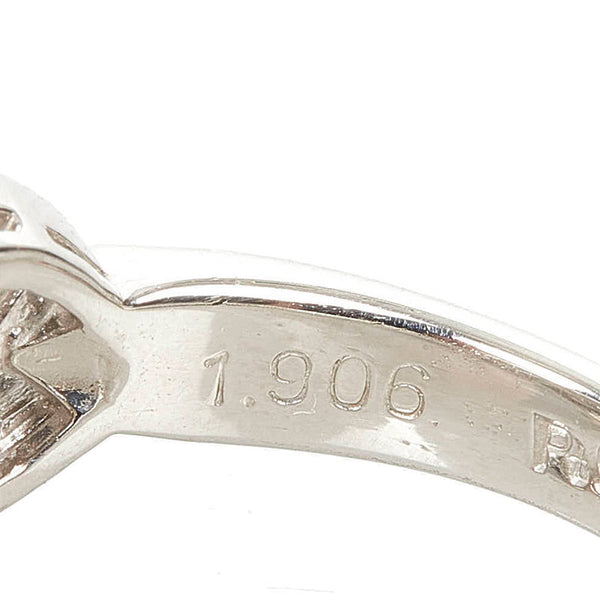 Pt900 プラチナ ピンクトルマリンキャッツアイ1.906ct ダイヤ0.79ct リング 指輪 レディース 11.5号 【中古】