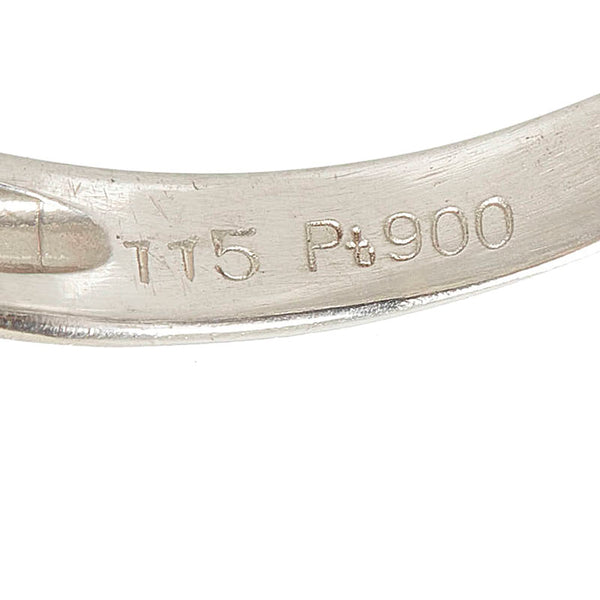 Pt900 プラチナ ピンクサファイア1.15ct ダイヤ0.35ct リング 指輪 レディース 14号 【中古】