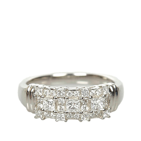 Pt950 プラチナ ダイヤ0.60ct リング 指輪 レディース 15号 【中古】