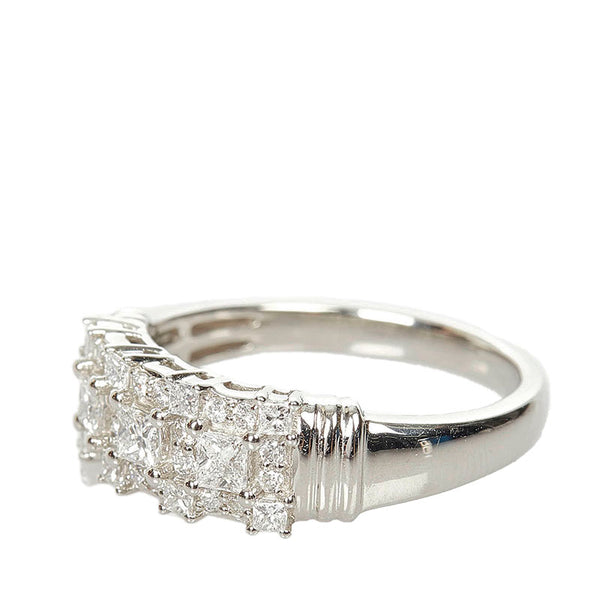 Pt950 プラチナ ダイヤ0.60ct リング 指輪 レディース 15号 【中古】
