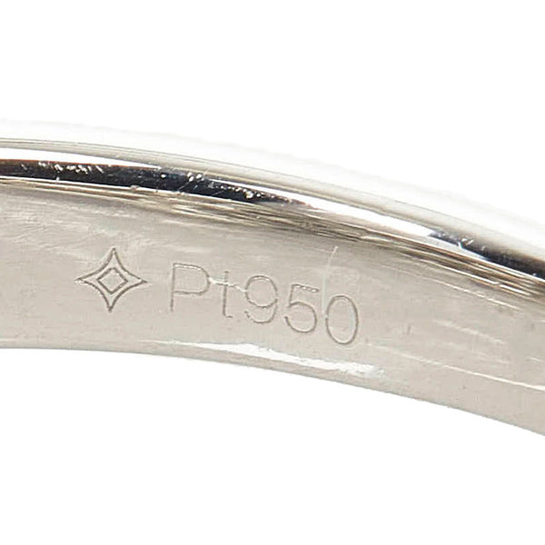 Pt950 プラチナ ダイヤ0.60ct リング 指輪 レディース 15号 【中古】