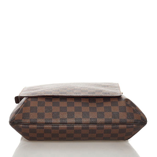 ルイ ヴィトン ダミエ ミュゼット 斜め掛け ショルダーバッグ Ｍ51302 ブラウン PVC レザー レディース LOUIS VUITTON 【中古】