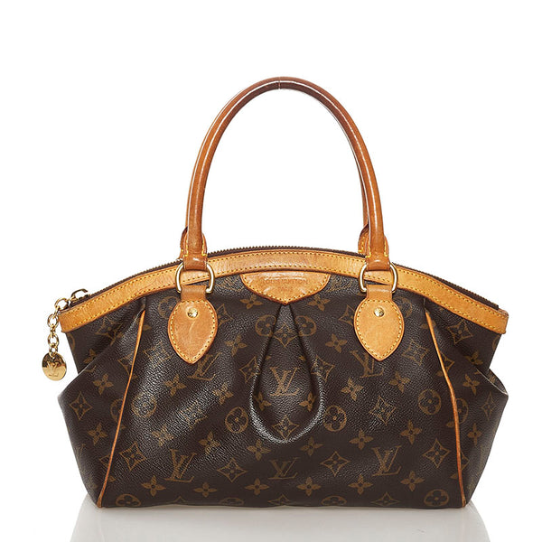 ルイ ヴィトン モノグラム ティヴォリ PM ハンドバッグ M40143 ブラウン PVC レザー レディース LOUIS VUITTON 【中古】