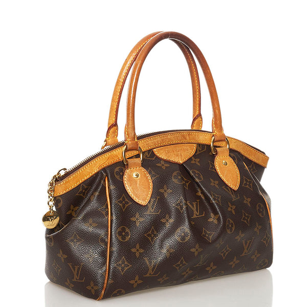 ルイ ヴィトン モノグラム ティヴォリ PM ハンドバッグ M40143 ブラウン PVC レザー レディース LOUIS VUITTON 【中古】